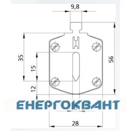Ножовий запобіжник ETI 004110104 NH-00 80V DC 630A з бойком