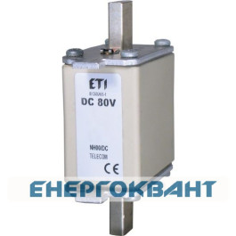 Ножовий запобіжник ETI 004110105 NH-00 80V DC 800A з бойком