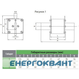 Запобіжник ETI 004110343 NH-2 gPV 200A 1000V DC (L / R = 1ms 10kA)