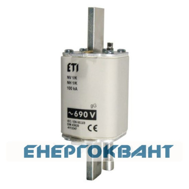 Запобіжник з ударної голкою ETI 004113342 NH-1 K / gG 100 A KOMBI 690V