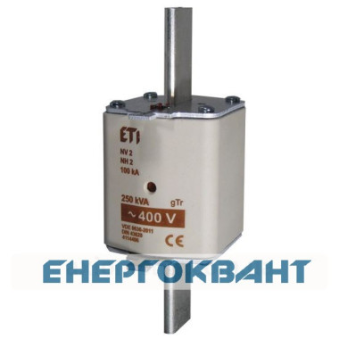 Запобіжник ETI 004114401 NV-NH 2 / gTr 108A (50kVA) 400V