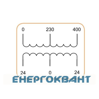 Трансформатор напруги ETI 003801051 TRANSF 1f B 24-0-24V 8000VA