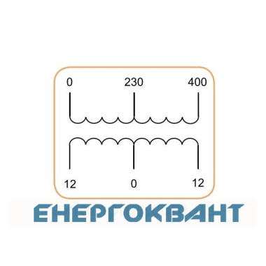 Трансформатор напруги ETI 003801135 TRANSF 1f F 12-0-12V 1600VA Трансформатор напруги ETI 003801135 TRANSF 1f F 12-0-12V 1600VA