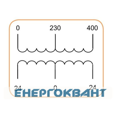 Трансформатор напруги ETI 003801147 TRANSF 1f F 24-0-24V 250VA