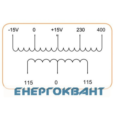 Трансформатор напруги ETI 003801407 TRANSF EURO 1F 0-230V 400VA
