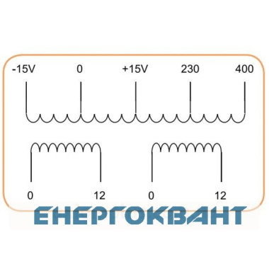 Трансформатор напруги ETI 003801820 TRANSF EURO 1F IP20 12-24V 300VA FP
