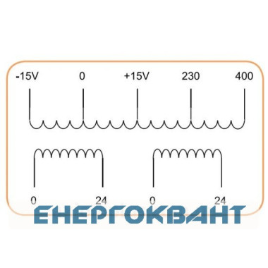 Трансформатор напруги ETI 003801829 TRANSF EURO 1F IP20 24-48V 250VA FP