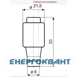 Запобіжник ETI 004322004 DIIUQ10A / 500V gR (50 kA)
