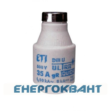 Запобіжник ETI 004323001 DIIIUQ35A / 500V gR (50 kA)