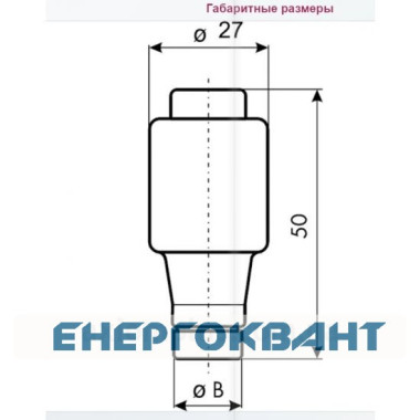 Запобіжник ETI 004323001 DIIIUQ35A / 500V gR (50 kA)