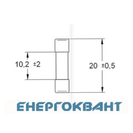 Міні-запобіжник ETI 006710004 CH 5x20 T 160mA 250V