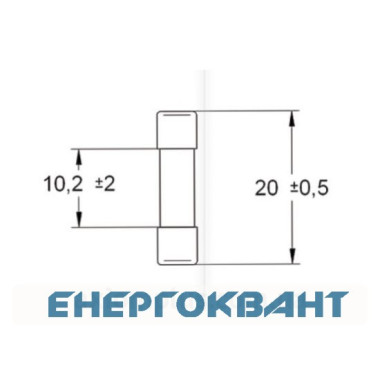 Міні-запобіжник ETI 006710008 CH 5x20 T 10A 250V