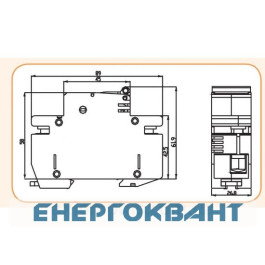 Роз'єднувач запобіжник ETI 002271003 STV D02 63A 2p