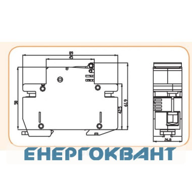 Роз'єднувач запобіжник ETI 002271003 STV D02 63A 2p