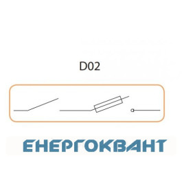 Роз'єднувач запобіжник ETI 002271003 STV D02 63A 2p