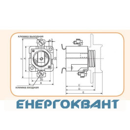 Тримач запобіжника ETI 002322016 EZN 25 + ZP 1p (DII Е27)