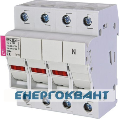 Роз'єднувач запобіжник ETI 002540025 EFD 10 NEON 3p + N