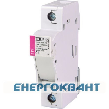 Роз'єднувач ETI 002540201 EFH 10 1P 25A 1000V DC Роз'єднувач ETI 002540201 EFH 10 1P 25A 1000V DC