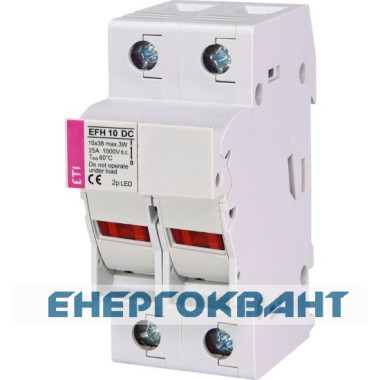 Роз'єднувач ETI 002540213 EFH 10 2P 25A 1000V DC