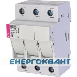Роз'єднувач запобіжник ETI 002540304 EFD 10 3p з адаптером