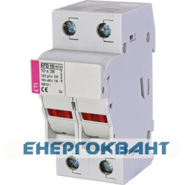 Роз'єднувач запобіжник ETI 002540322 EFD 10 NEON 1p + N з адаптером