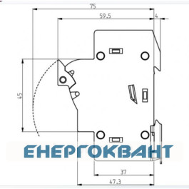 Роз'єднувач запобіжник ETI 002540323 EFD 10 NEON 2p з адаптером