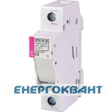 Роз'єднувач ETI 002540501 EFH 10 1P 25A 1000V DC (з адаптером)