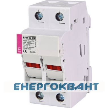 Роз'єднувач ETI 002540513 EFH 10 2P 25A 1000V DC (з адаптером)