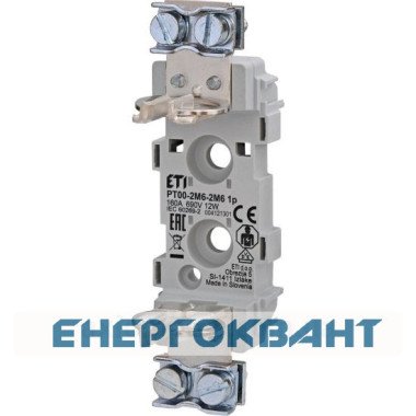Тримач запобіжника ETI 004121301 PT 0 1p 160A (2M6-2M6)