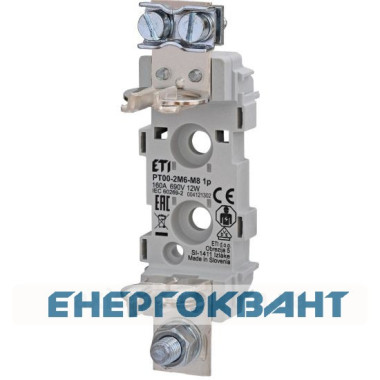 Тримач запобіжника ETI 004121302 PT 0 1p 160A (2M6-M8)