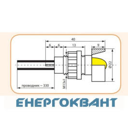 Сигнальна лампа ETI 004770808 LS 10 R 24 10мм 24V AC (червона)