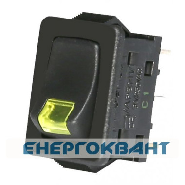 Жовтий вимикач індикатором тліючого розряду ETI 002470110 USS-09 10A Жовтий вимикач індикатором тліючого розряду ETI 002470110 USS-09 10A
