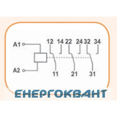 Проміжне реле ETI 002471204 VS308K 24 / 230V (3x8A AC1) Проміжне реле ETI 002471204 VS308K 24 / 230V (3x8A AC1)