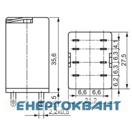 Електромеханічне реле ETI 002473001 ERM2-024DCL 2p