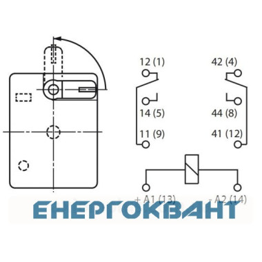 Електромеханічне реле ETI 002473005 ERM2-230ACL 2p