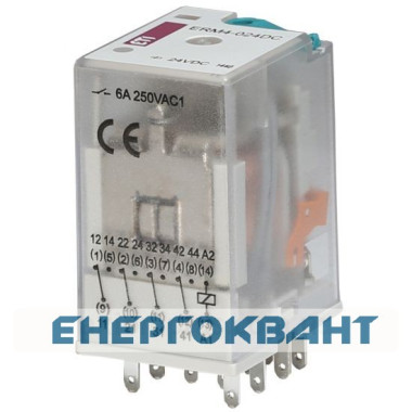 Електромеханічне реле ETI 002473006 ERM4-024DC 4p