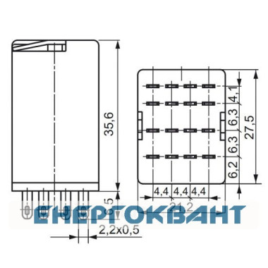 Електромеханічне реле ETI 002473006 ERM4-024DC 4p