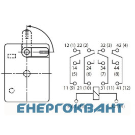 Електромеханічне реле ETI 002473010 ERM4-230AC 4p
