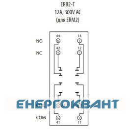 Цоколь ETI 002473012 ERB2-T тип Т (для ERM2)