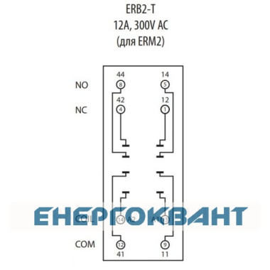 Цоколь ETI 002473012 ERB2-T тип Т (для ERM2)