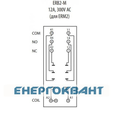 Цоколь ETI 002473013 ERB2-M тип M (для ERM2)