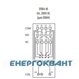 Цоколь ETI 002473015 ERB4-M тип M (для ERM4)