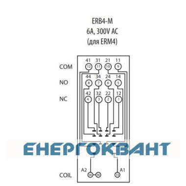 Цоколь ETI 002473015 ERB4-M тип M (для ERM4)