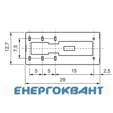 Мініатюрне електромеханічне реле ETI 002473032 MER2-024 DC 2p