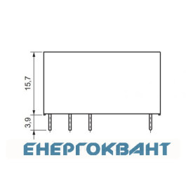 Мініатюрне електромеханічне реле ETI 002473032 MER2-024 DC 2p