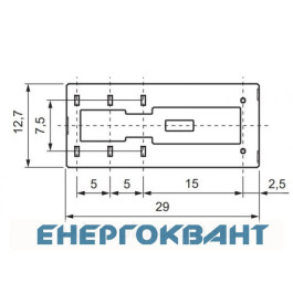 Мініатюрне електромеханічне реле ETI 002473034 MER2-230 AC 2p