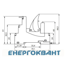 Цоколь ETI 002473036 MERB тип M (для MER2)