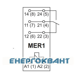 Електромеханічне реле ETI 002473045 MER1-024DC (1x16A 250VAC)