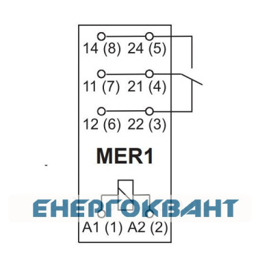 Електромеханічне реле ETI 002473045 MER1-024DC (1x16A 250VAC)