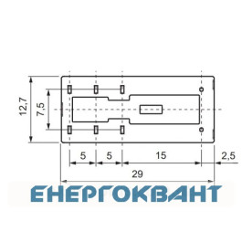 Електромеханічне реле ETI 002473045 MER1-024DC (1x16A 250VAC)